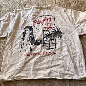 Playboy White Graphic Tee